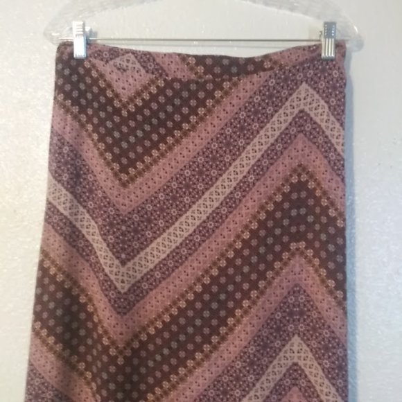 Friday Los Angeles women's size XL purple, pink multicolored maxi skirt - Picture 2 of 11